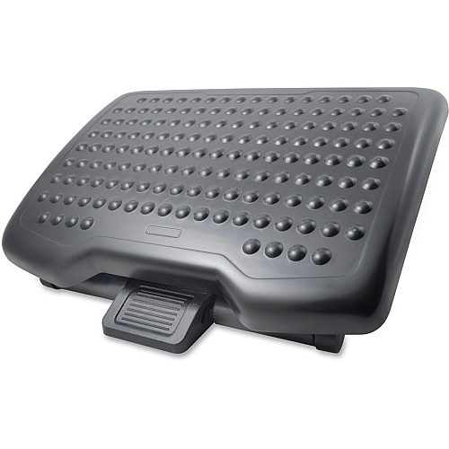 Lorell Adjustable-Height Footrest 4" to 6.50" Adjustable Height - Black - 1 Each (LLR12818)