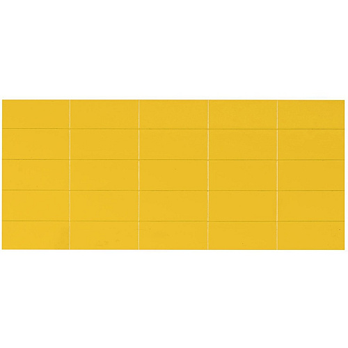 MasterVision 2" Magnetic Dry Erase Strips 2" Length x 0.88" Width - Yellow - For Board, Steel - 25 / Bag (FM2403)