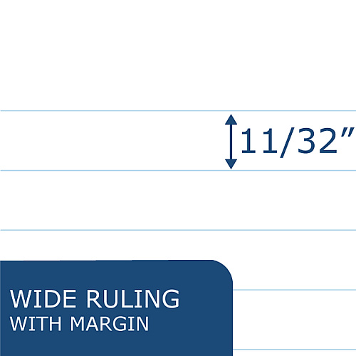 Roaring Spring Blue Book 8-sheet Exam Booklet 8 Sheets - Stapled - Ruled Margin - 15 lb Basis Weight - 7" x 8 1/2" Sheet Size - White Paper - Blue Cover - Dual Sided - 1 Each (77512EA)