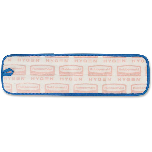 Rubbermaid Commercial Hygen 18" Microfiber Wet Pad 5.2" Width x 18" Length - Durable - MicroFiber - Blue - 1 Each (Q410BL)