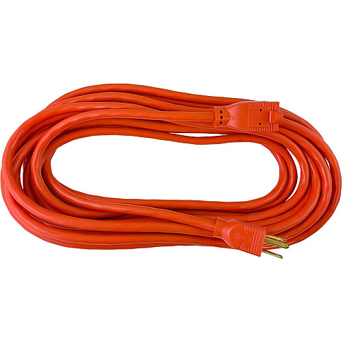 Compucessory Heavy-duty Indoor/Outdoor Extension Cord 16 Gauge - 125 V AC / 13 A - Orange - 25 ft Cord Length - 1 Each (25148)