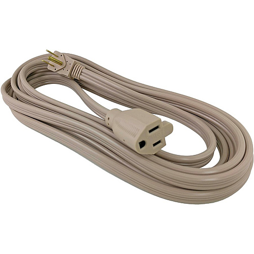Compucessory Heavy Duty Indoor Extension Cord 14 Gauge - 125 V AC / 15 A - Beige - 15 ft Cord Length - 1 Each (25147)