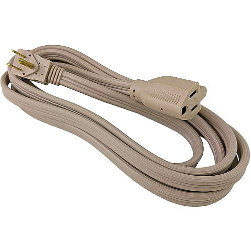Compucessory Heavy Duty Indoor Extension Cord 14 Gauge - 125 V AC / 15 A - Beige - 9 ft Cord Length - 1 Each (25146)