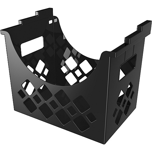 Deflecto Sustainable Office Desktop Hanging File Holder 9.63" Height x 13.25" Width x 8.50" Depth - Desktop - Sturdy - 30% Recycled - Black - 1 Each (39304)