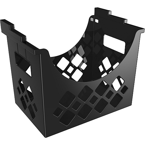 Deflecto Sustainable Office Desktop Hanging File Holder 9.63" Height x 13.25" Width x 8.50" Depth - Desktop - Sturdy - 30% Recycled - Black - 1 Each (39304)