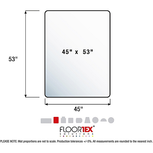 Computex&reg; Anti-Static Vinyl Rectangular Chair Mat for Carpets up to 3/8" - 48" x 60" Carpet, Electrical Equipment, Home, Office - 60" Length x 48" Width x 0.110" Depth x 0.110" Thickness - Rectangular - Polyvinyl Chloride (PVC), Vinyl - Cl (3115226EV)
