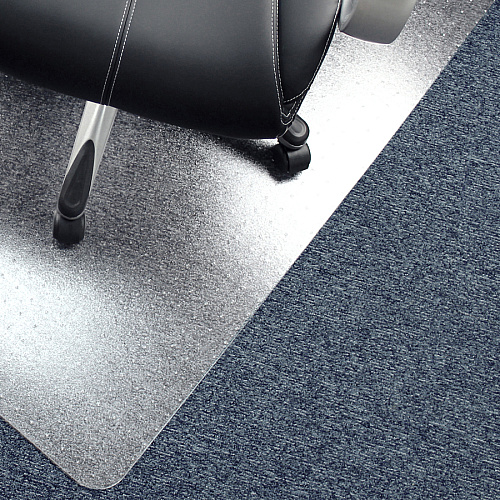 Computex&reg; Anti-Static Vinyl Rectangular Chair Mat for Carpets up to 3/8" - 48" x 60" Carpet, Electrical Equipment, Home, Office - 60" Length x 48" Width x 0.110" Depth x 0.110" Thickness - Rectangular - Polyvinyl Chloride (PVC), Vinyl - Cl (3115226EV)