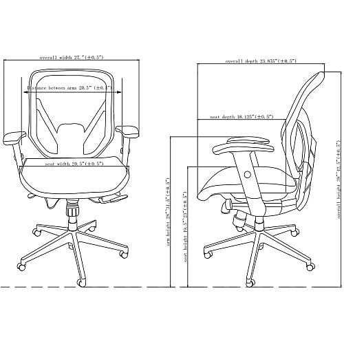 Lorell Executive Synchro Tilt Mesh Mid-back Office Chair Black Seat Color - Black Back Color - Plastic Frame Material - 5-star Base - Black - 1 Each (LLR40203)