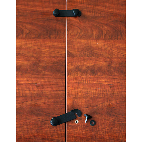 Lorell Training Table Connector 4.63" Width x 1.25" Depth x 0.38" Height - Metal - Black - 1 Set (LLR60723)