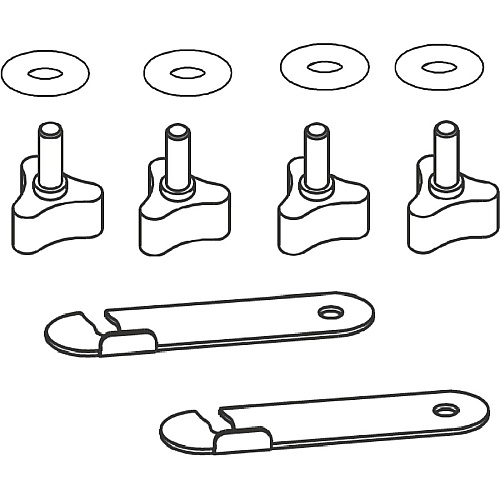 Lorell Training Table Connector 4.63" Width x 1.25" Depth x 0.38" Height - Metal - Black - 1 Set (LLR60723)