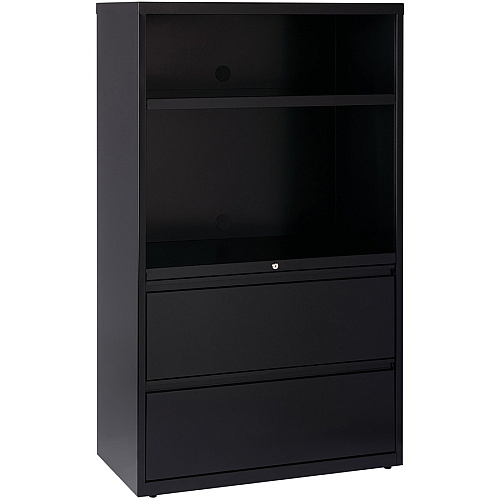 Lorell Box/Box/File Lateral File Combo Unit 36" Width x 18.6" Depth x 60" Height - 2 x Drawer(s) for File - Legal, Letter, A4 - Lateral - Cable Management, Leveling Glide, Adjustable Glide, Locking Drawer, Durable, Hanging Rail, Ball-bearing Su (LLR66206)