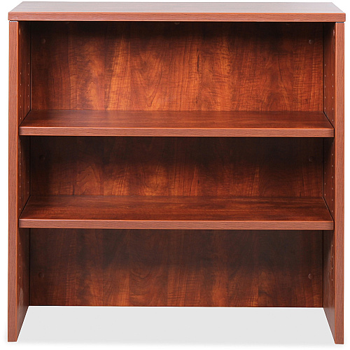 Lorell Essentials Series Stack-on Bookshelf 36" Width x 15" Depth x 36" Height - 2 x Shelf(ves) - Lockable - Cherry, Laminate - MFC, Polyvinyl Chloride (PVC) - Assembly Required (LLR69613)