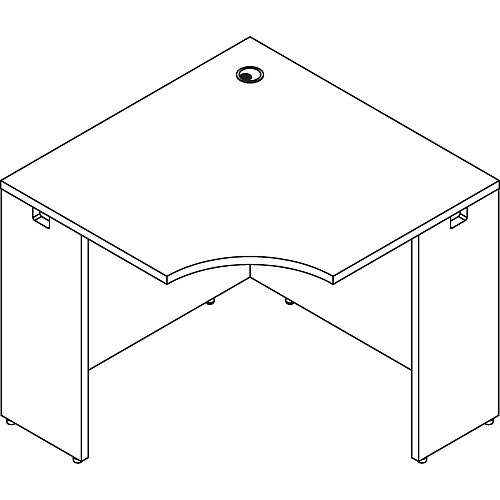 Lorell Essentials Series Corner Desk Laminated Rectangle, Mahogany Top - 35.38" Table Top Width x 35.38" Table Top Depth x 1" Table Top Thickness - 29.50" HeightAssembly Required - Mahogany - 1 Each (LLR69872)