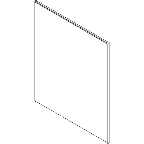 Lorell Panel System Partition Fabric Panel 60.4" Width x 71" Height - Steel Frame - Gray - 1 Each (LLR90250)