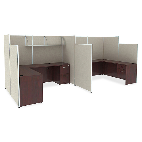 Lorell Panel System Partition Fabric Panel 48.4" Width x 71" Height - Steel Frame - Gray - 1 Each (LLR90251)