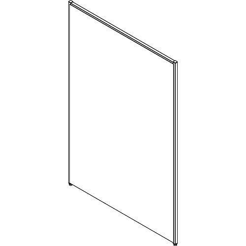 Lorell Panel System Partition Fabric Panel 48.4" Width x 71" Height - Steel Frame - Gray - 1 Each (LLR90251)