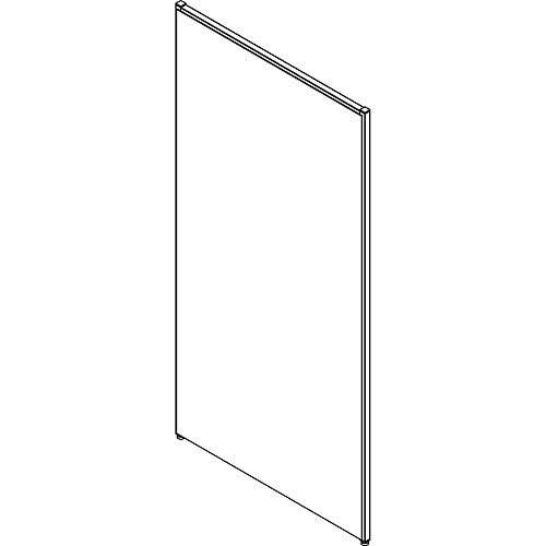 Lorell Panel System Partition Fabric Panel 36.4" Width x 71" Height - Steel Frame - Gray - 1 Each (LLR90252)