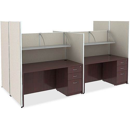 Lorell Panel System Partition Fabric Panel 30.5" Width x 71" Height - Steel Frame - Gray - 1 Each (LLR90253)