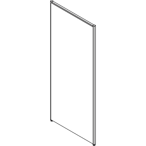 Lorell Panel System Partition Fabric Panel 30.5" Width x 71" Height - Steel Frame - Gray - 1 Each (LLR90253)