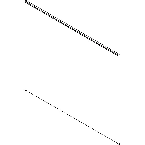 Lorell Panel System Partition Fabric Panel 72.5" Width x 60" Height - Steel Frame - Gray - 1 Each (LLR90254)