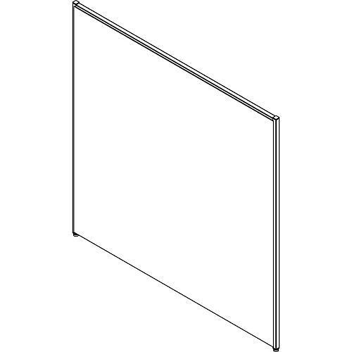 Lorell Panel System Partition Fabric Panel 60.8" Width x 60" Height - Steel Frame - Gray - 1 Each (LLR90255)