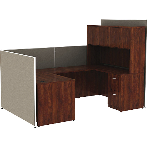 Lorell Panel System Partition Fabric Panel 36.4" Width x 60" Height - Steel Frame - Gray - 1 Each (LLR90257)