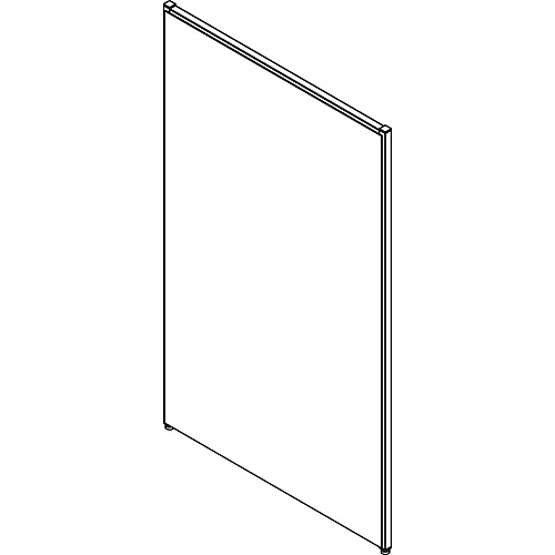 Lorell Panel System Partition Fabric Panel 36.4" Width x 60" Height - Steel Frame - Gray - 1 Each (LLR90257)