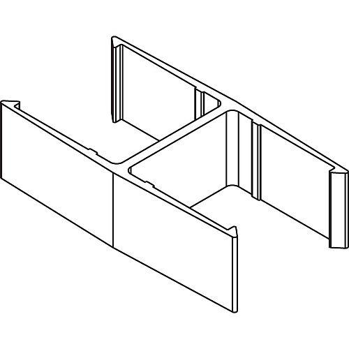 Lorell 180-degree Straight Panel Connectors 1.25" Width x 2.25" Depth x 0.63" Height - Aluminum - Aluminum - 2 / Set (LLR90259)