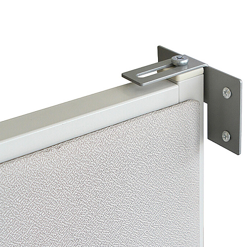 Lorell Panel System Wall Brackets 2.50" Width x 3.75" Depth x 2.50" Height - Aluminum - Aluminum - 2 / Set (LLR90262)