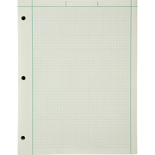 Ampad Engineering Computation Pad 200 Sheets - Both Side Ruling Surface - Ruled Margin - 15 lb Basis Weight - Letter - 8 1/2" x 11" Sheet Size - Green Tint Paper - Chipboard Backing - 1 Pad (22144)