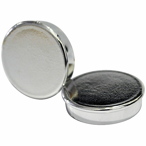 MasterVision Planning Board Magnets 1" Diameter - Round - 10 / Pack - Silver (IM130809)