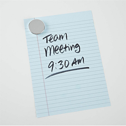 MasterVision Planning Board Magnets 1" Diameter - Round - 10 / Pack - Silver (IM130809)