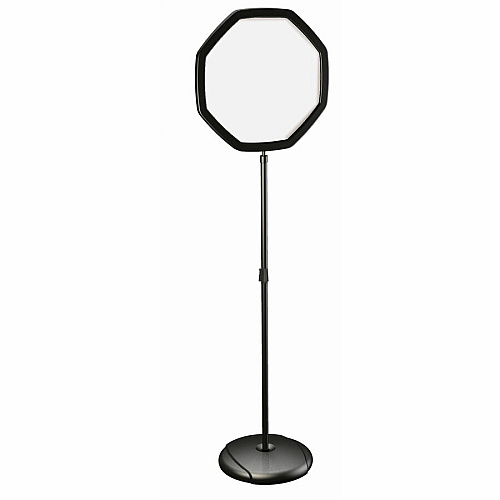 MasterVision Octogonal Floor Sign 63" Height x 16" Width - Steel, Plastic - Black, White - 1 Each (SIG08070101)