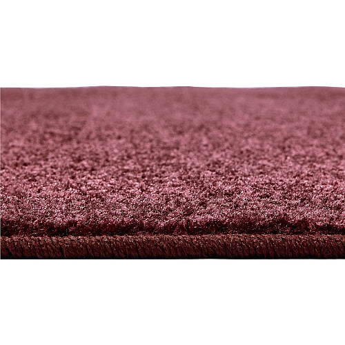Carpets for Kids&reg; Solid Color Mt. St. Helens Carpet Rug 108" Length x 72" Width - Oval - Cranberry - Nylon - 1 Each (2169810)