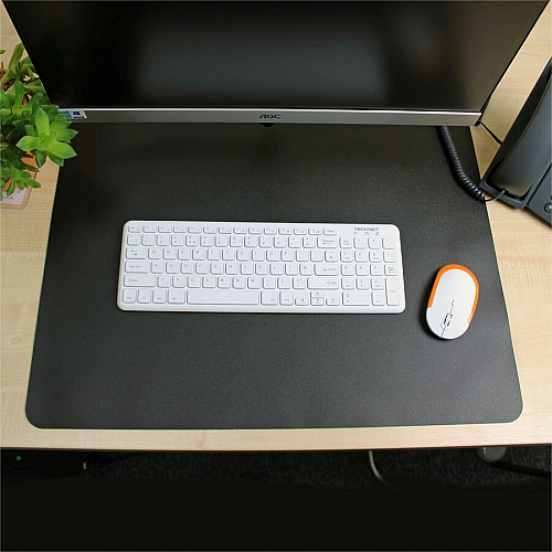 Lorell Desk Pad Rectangular - 36" Width x 20" Depth - Black (LLR39654)