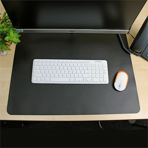 Lorell Desk Pad Rectangular - 36" Width x 20" Depth - Black (LLR39654)
