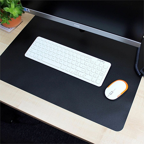 Lorell Desk Pad Rectangular - 36" Width x 20" Depth - Black (LLR39654)
