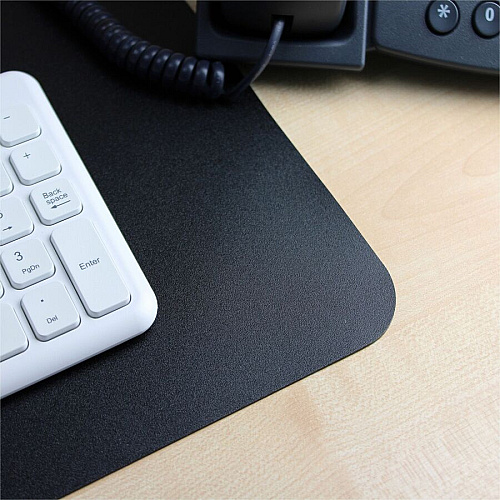 Lorell Desk Pad Rectangular - 36" Width x 20" Depth - Black (LLR39654)