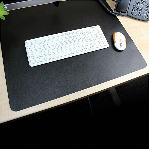 Lorell Desk Pad Rectangular - 36" Width x 20" Depth - Black (LLR39654)