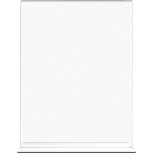 Lorell Double-sided Frame 8.50" Holding Width x 11" Holding Height - Rectangular Shape - Double Sided - Countertop - Acrylic - 1 Each (LLR49205)