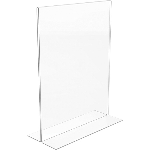 Lorell Double-sided Frame 8.50" Holding Width x 11" Holding Height - Rectangular Shape - Double Sided - Countertop - Acrylic - 1 Each (LLR49205)