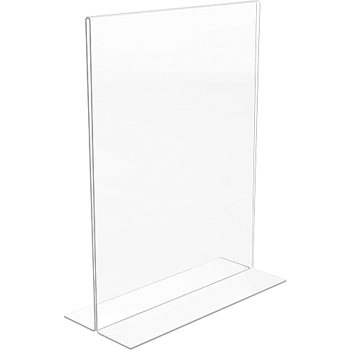 Lorell Double-sided Frame 8.50" Holding Width x 11" Holding Height - Rectangular Shape - Double Sided - Countertop - Acrylic - 1 Each (LLR49205)