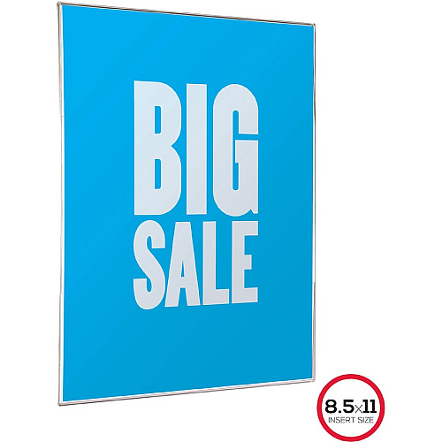 Lorell Cubicle Frame 8.50" Holding Width x 11" Holding Height - Rectangular Shape - Wall Mountable - Wall, File Cabinet, Locker, Cubicle - Acrylic - 1 Each (LLR49206)