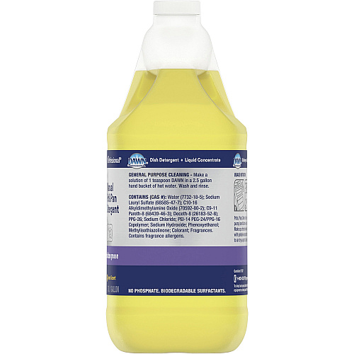 Dawn&reg; Pro Manual Pot & Pan Detergent, Lemon Scent, 4 Gallons 128 fl oz (4 quart) - Lemon Scent - Long Lasting - Clear - 4 / Carton (57444)