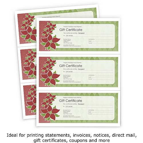 PrintWorks Professional Pre-Perforated Paper for Invoices, Statements, Gift Certificates & More Letter - 8 1/2" x 11" - 24 lb Basis Weight - Perforated - White - 500 / Ream (04122)