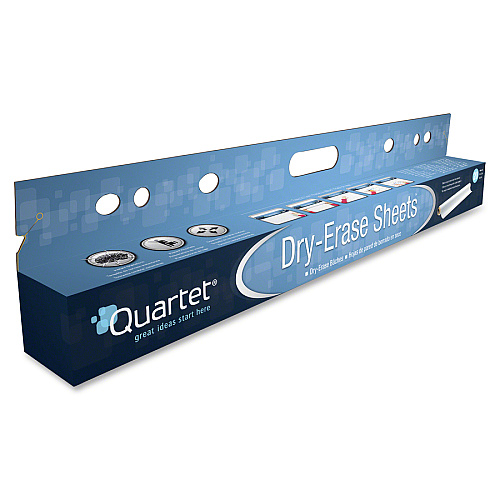 Quartet Anywhere Dry-Erase Sheets 480" (40 ft) Length - Paper - White Film - Easy Tear, Wipeable - 1 Each (85563)