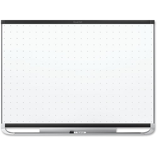 Quartet Prestige 2 Total Erase Magnetic Whiteboard 72" (6 ft) Width x 48" (4 ft) Height - White Surface - Black Aluminum Frame - Horizontal - Magnetic - 1 Each (TEM547B)