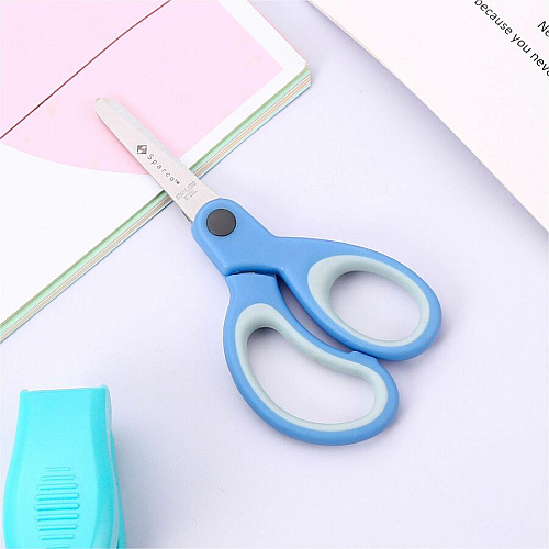 Sparco 5" Kids Blunt End Scissors 5" Overall Length - Blunted Tip - Blue - 1 Each (39045)