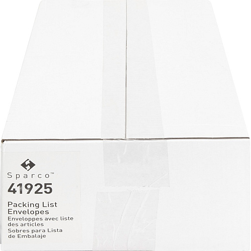 Sparco Pre-labeled Packing Slip Envelope Packing List - 7" Width x 5 1/2" Length - 70 g/m² - Self-adhesive Seal - White - Paper, Low Density Polyethylene (LDPE) - 1000 / Box (41925)