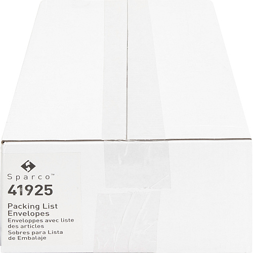 Sparco Pre-labeled Packing Slip Envelope Packing List - 7" Width x 5 1/2" Length - 70 g/m² - Self-adhesive Seal - White - Paper, Low Density Polyethylene (LDPE) - 1000 / Box (41925)